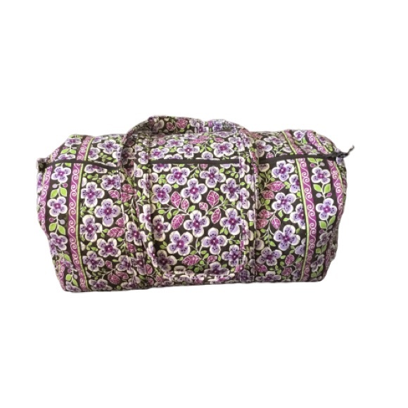 Vera Bradley Handbags - Vera Bradley Plum Pedal Duffle Bag